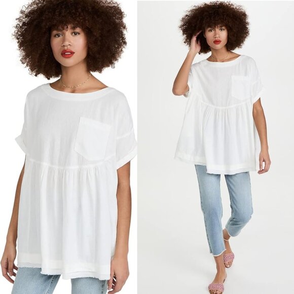 Free People | We the Free Moon City Linen Top | Size Medium | EUC - Picture 9 of 9